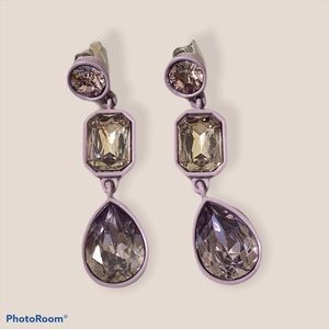 Purple Diamond Earrings
